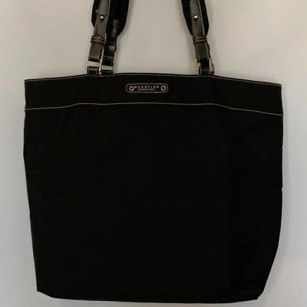 Kenneth Cole Reaction Large Black Canvas Tote